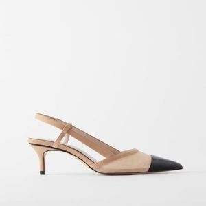 ZARA Slingback Kitten Heels